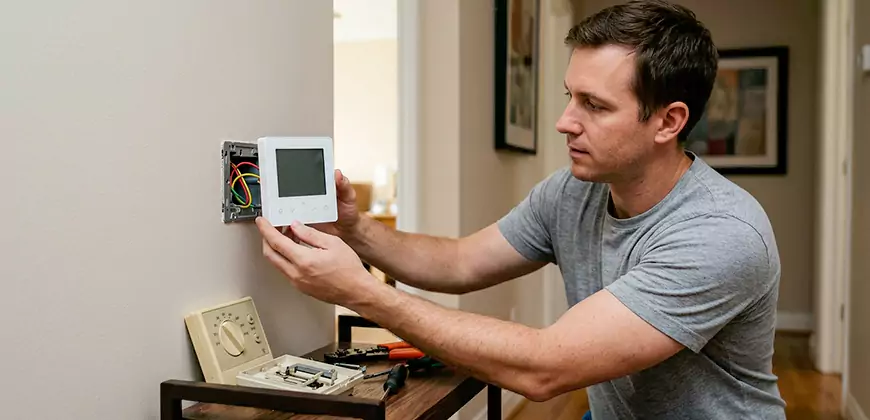 Heat Pump Thermostat Configuration in North Hills